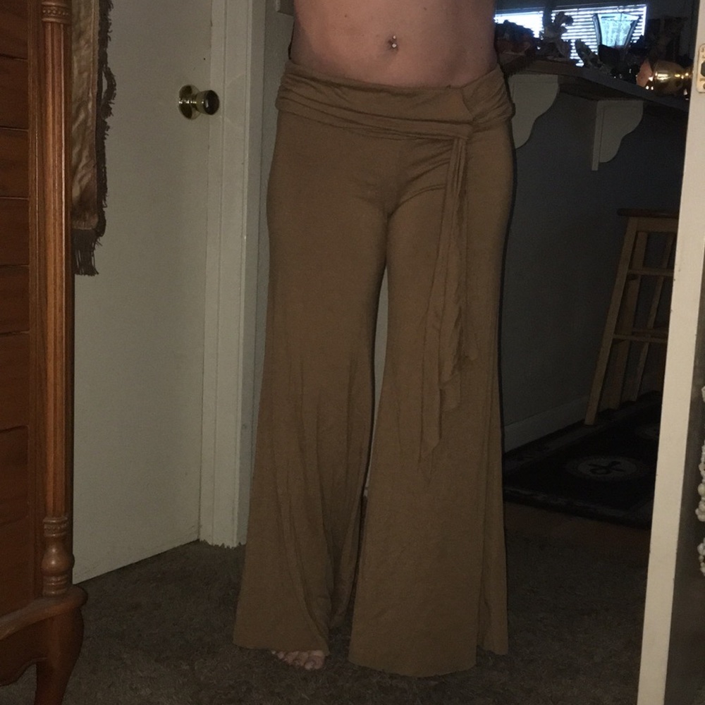 Comfy brown flared pants